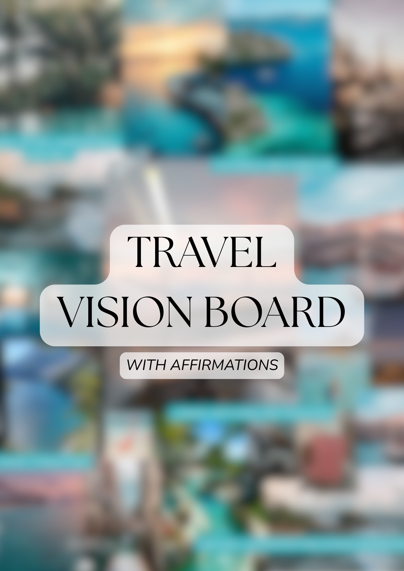 Travel Vision Board - Digital Download
