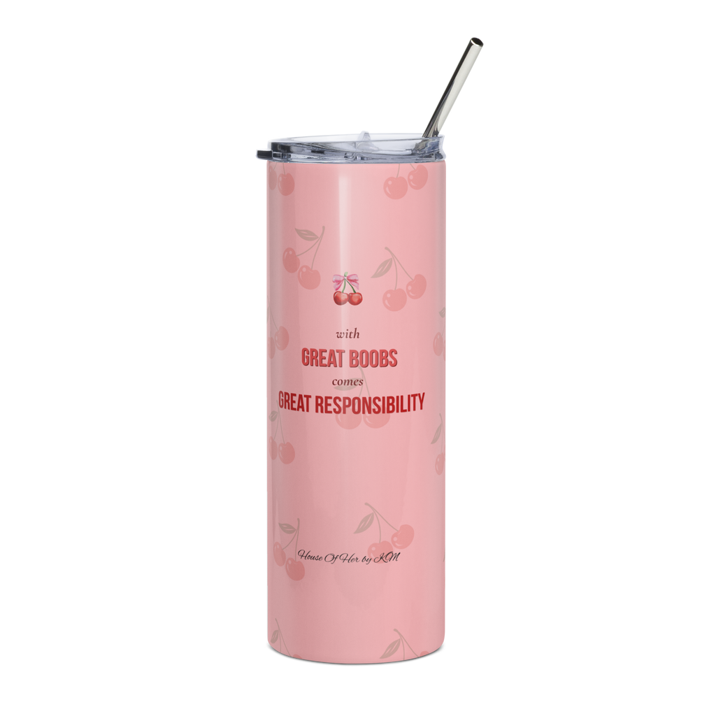 "With Great Boobs Comes Great Responsibility" Tumbler